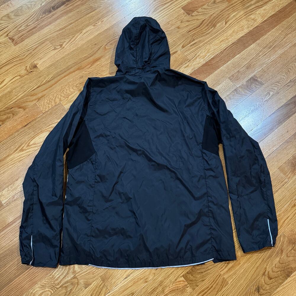 Smartwool Windbreaker Mens XL Black Hooded Lightweight Full Zip Jacket Gorpcore - Picture 6 of 6
